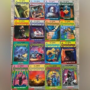 Goosebumps Paperback Book Lot - Colorful Spine Collection